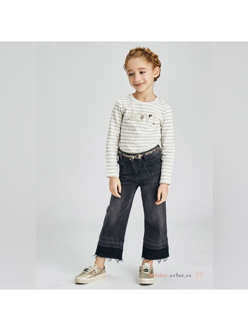 Size 4 Girls Mayoral Charcoal Kids Jeans